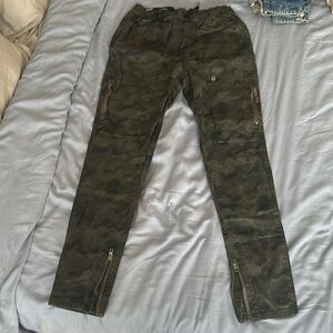 Zanerobe Camo Pants Joggers zipper 32